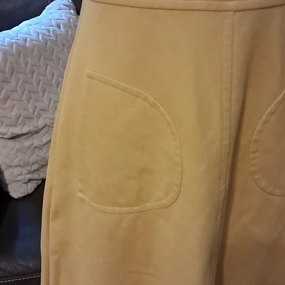 Boden Carolyn Ponte V Neck Dress Saffron Yellow Size 6 A Line Spring - Picture 4 of 10